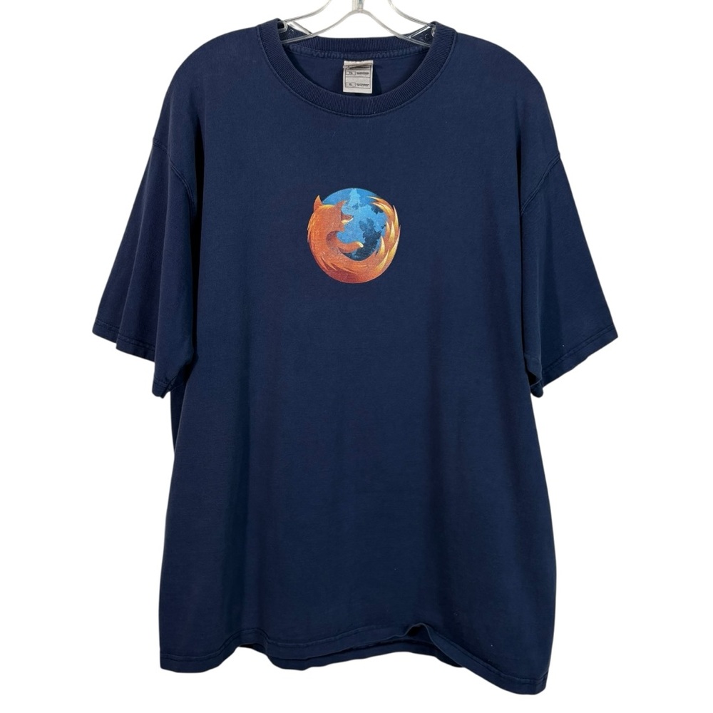 Vintage Y2K Firefox Web Browser Promotional Employee Graphic T-Shirt XL Google